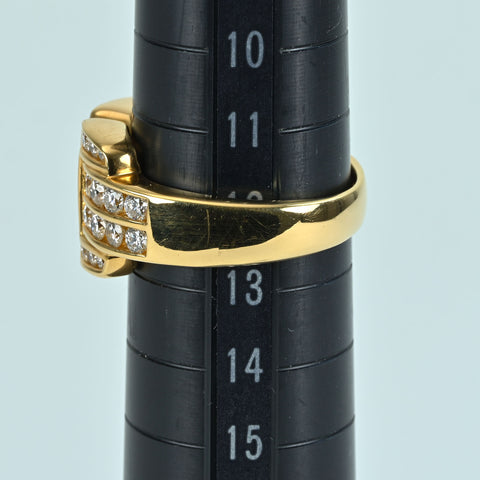 【中古】K18YG DIAMOND RING ダイヤモンドリング D1.20ct 10.9g #12.5