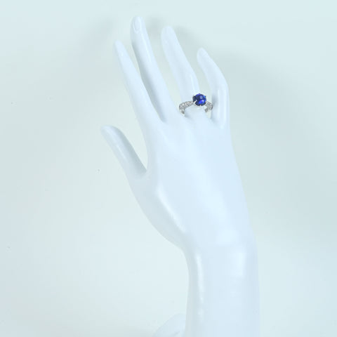 【中古】K18WG BLACK OPAL ブラックオパールリング BO2.15ct D0.56ct 4.0g #13