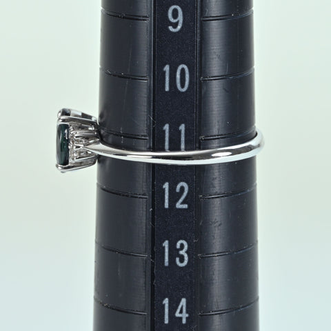 【中古】K18WG SAPPHIREサファイアリング S0.87ct D0.04ct 1.6g #11.5