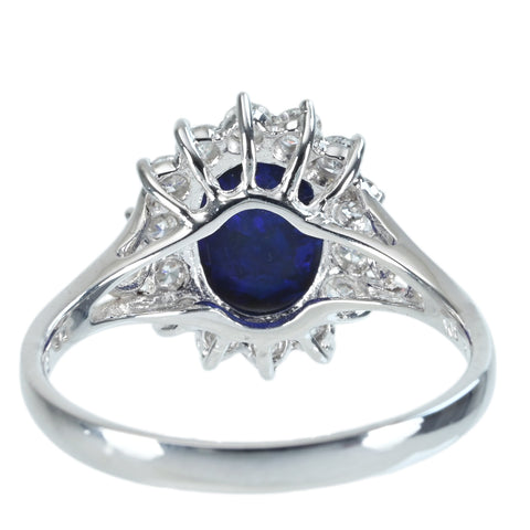 【中古】K18WG BLACK OPAL RING ブラックオパールリング BO1.44ct D0.52ct 3.1g #13.5