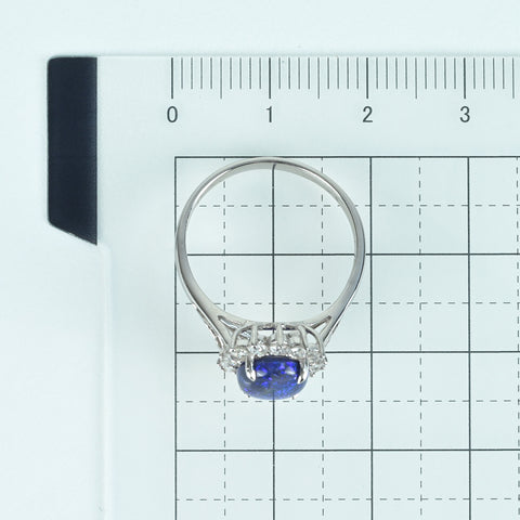 【中古】K18WG BLACK OPAL RING ブラックオパールリング BO1.44ct D0.52ct 3.1g #13.5