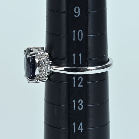 【中古】K18WG SAPPHIRE サファイアリング S2.022ct D0.18ct 3.6g #11.5