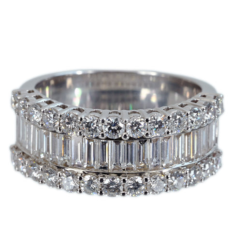 【中古】K18WG DIAMOND ダイヤモンドリング D2.07ct 8.7g #13.5