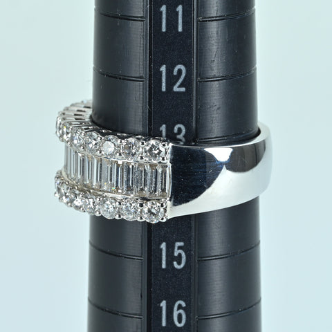 【中古】K18WG DIAMOND ダイヤモンドリング D2.07ct 8.7g #13.5