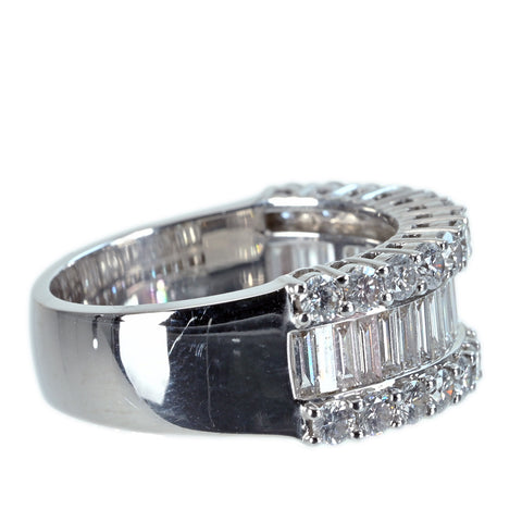 【中古】K18WG DIAMOND ダイヤモンドリング D2.07ct 8.7g #13.5