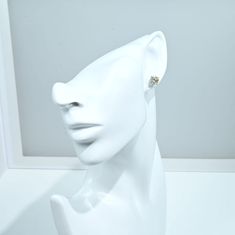 【中古】K14WG DIAMOND EARRINGS ダイヤモンドピアス D1.864ct +D1.784ct 2.3g