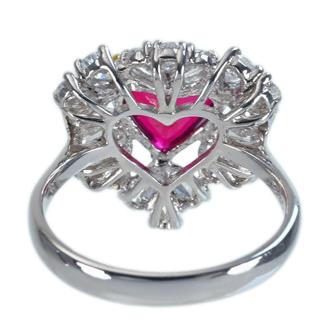 【中古】K18WG/YG NO HEAT RUBY RING モザンビーク産 非加熱ルビーリング R2.02ct D1.25ctPigeon Blood AIGS 鑑別書5.1g #15