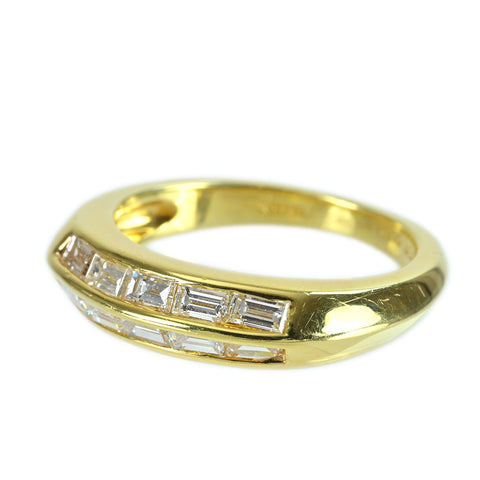 【中古】QUEEN（平和堂貿易）K18YG DIAMOND RING ダイヤモンドリング 5.3 g #12 ONE PRICE