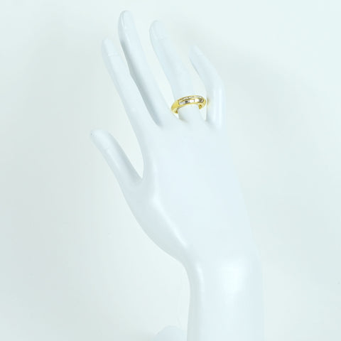 【中古】QUEEN（平和堂貿易）K18YG DIAMOND RING ダイヤモンドリング 5.3 g #12 ONE PRICE