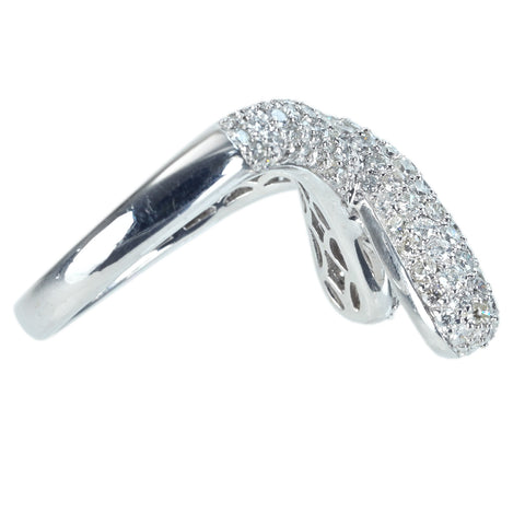 【中古】K18WG DIAMONDダイヤモンドリング D1.95ct 7.1g #12