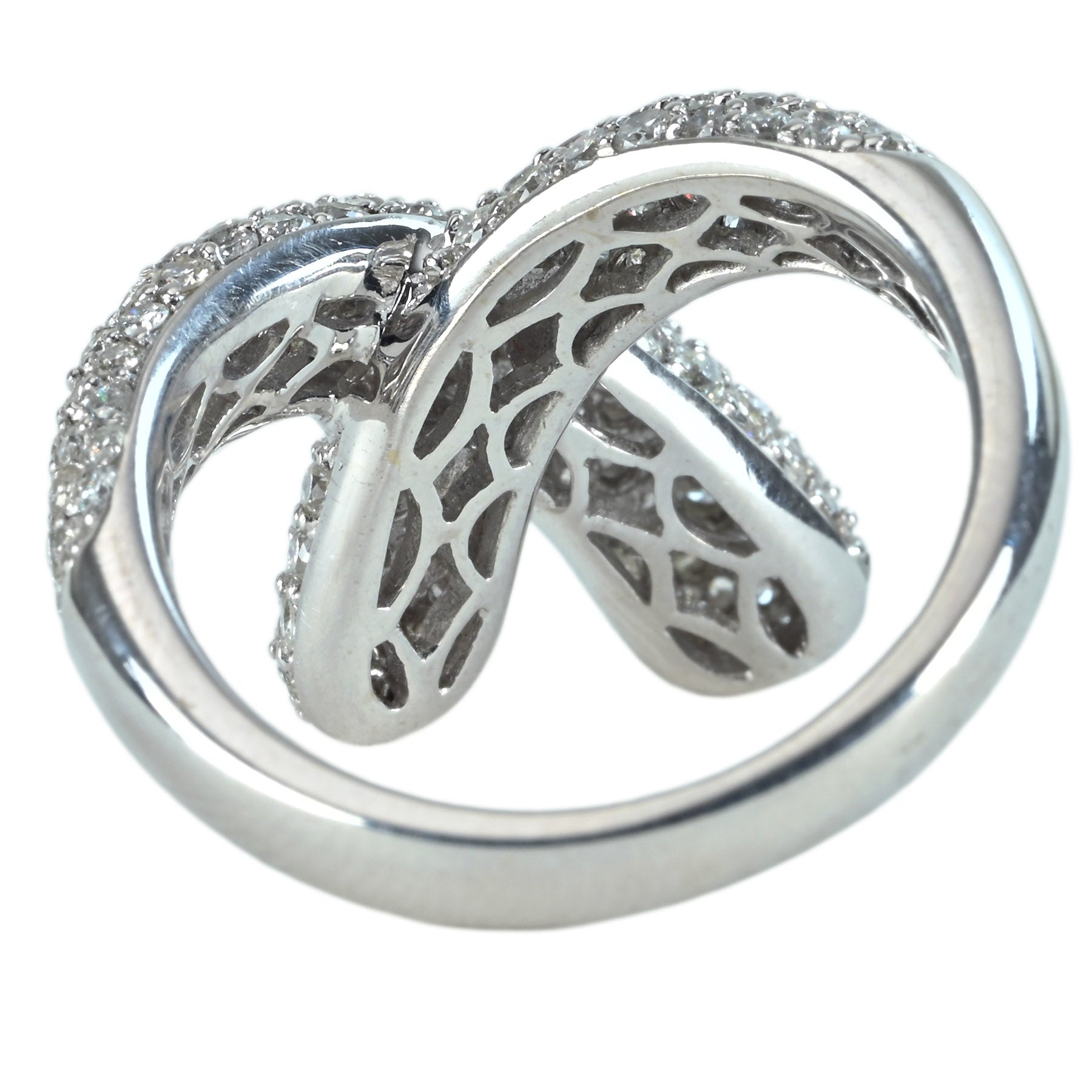 K18WG ダイヤリング　D 0.30 K18WG ダイヤモンド リング 0.30CT