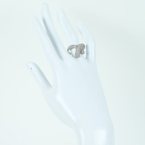 【中古】K18WG DIAMONDダイヤモンドリング D1.95ct 7.1g #12