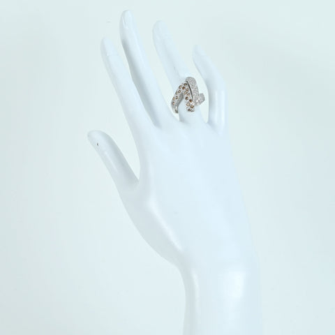Used] K18WG DIAMOND Brown & Colorless Diamond Ring D1.63ct 7.4g #12