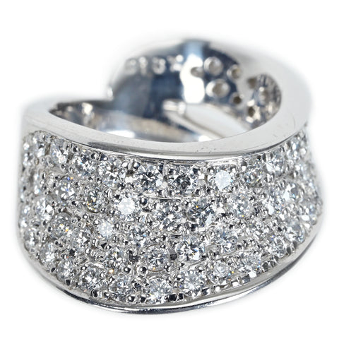 【中古】K18WG DIAMONDダイヤモンドリング D1.37ct 9.8g #5