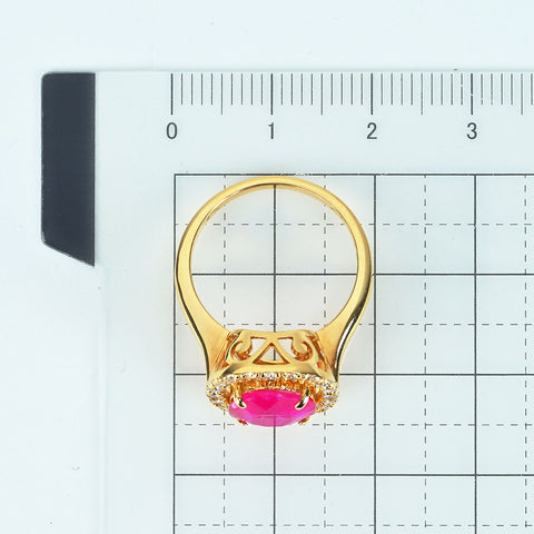 【中古】K18YG RUBYモザンビーク産ルビーリング R2.60ct D0.42ct GIA鑑別書付き 5.2g #11