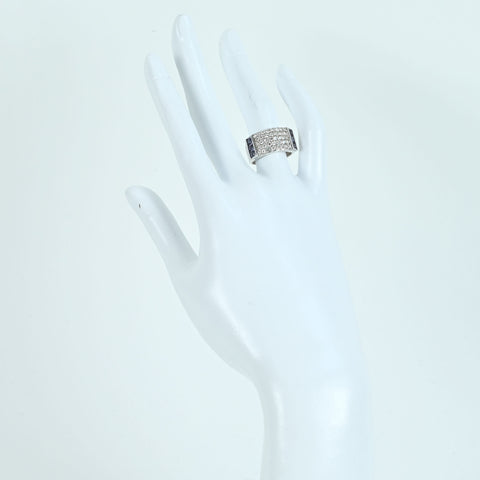 【中古】K18WG DIAMOND GARNET RING ダイヤモンド/ガーネットリング D0.96ct G1.09ct 8.7g #11.5