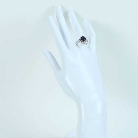 【中古】K18WG SAPPHIRE マダガスカル産 サファイアリング S2.56ct D0.32ct AIGS鑑別書付き 5.2g #14