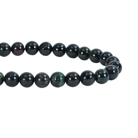 [Used] 18K Yellow Gold Tourmaline Round Bead Necklace 29.3g 