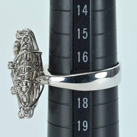 【中古】SHOW YAMAGATA ショウ・ヤマガタ K18WG DIAMONDダイヤモンドリング D0.25ct 鑑別書 9.9g #17