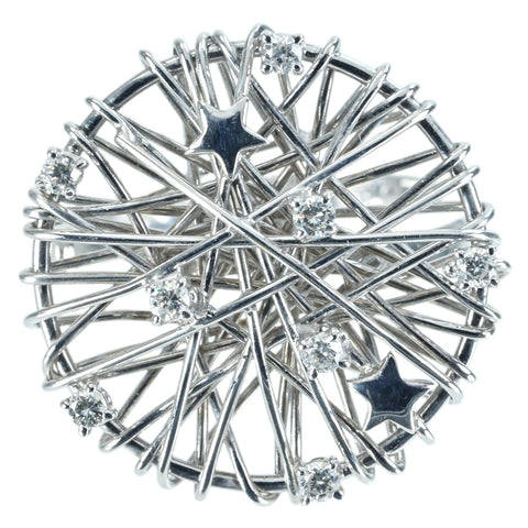 【中古】SHOW YAMAGATA ショウ・ヤマガタ K18WG DIAMONDダイヤモンドリング D0.25ct 鑑別書 9.9g #17