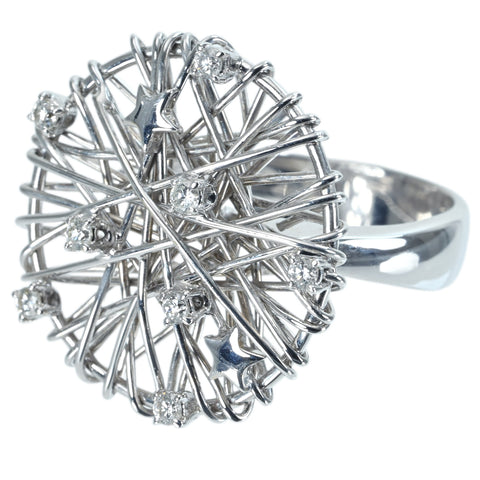 【中古】SHOW YAMAGATA ショウ・ヤマガタ K18WG DIAMONDダイヤモンドリング D0.25ct 鑑別書 9.9g #17