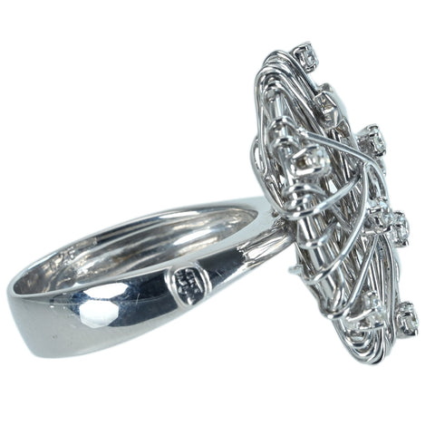 【中古】SHOW YAMAGATA ショウ・ヤマガタ K18WG DIAMONDダイヤモンドリング D0.25ct 鑑別書 9.9g #17