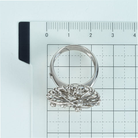 【中古】SHOW YAMAGATA ショウ・ヤマガタ K18WG DIAMONDダイヤモンドリング D0.25ct 鑑別書 9.9g #17