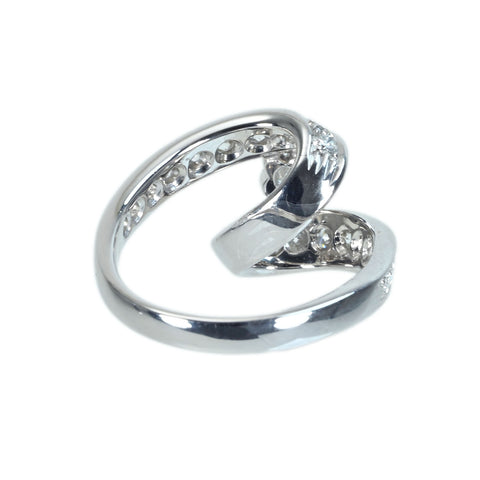 【中古】K18WG DIAMOND ダイヤモンドリング 7.0g #8.5