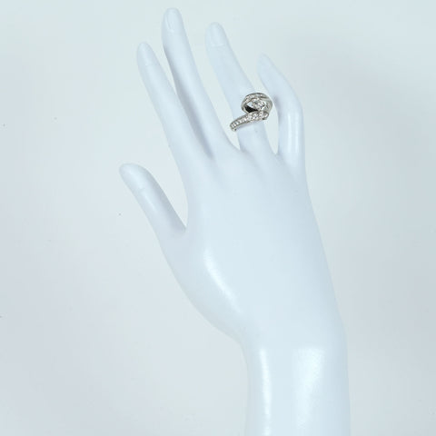 【中古】K18WG DIAMOND ダイヤモンドリング 7.0g #8.5