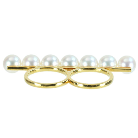 【中古】TASAKI タサキ K18YG PEARLバランスリュクスリング 15.1g #13 ONE PRICE