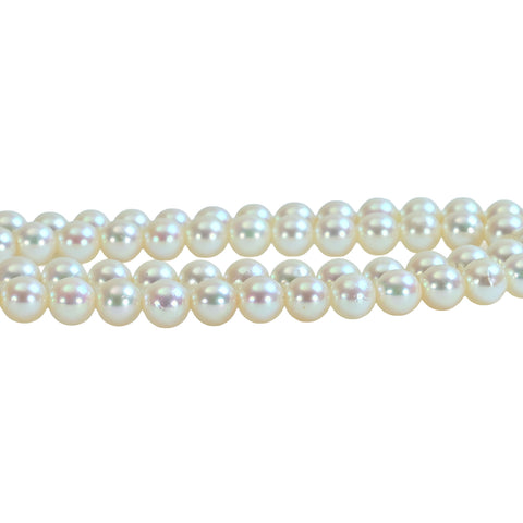 【中古】MIKIMOTO ミキモト K14YG AKOYA PEARL アコヤパールネックレス 5.0-5.5mm 38.6g ONE PRICE