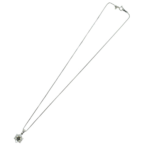 【中古】PT850/K18/PT900 ALEXANDRITE NECKLACE アレキサンドライトペンダントネックレス A0.43ct D1.26ct 5.1g ソーティング