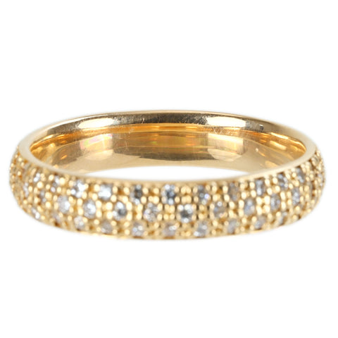 【中古】K18PG DIAMOND RING ダイヤモンドメンズエタニティリング D1.23ct 7.8g #28