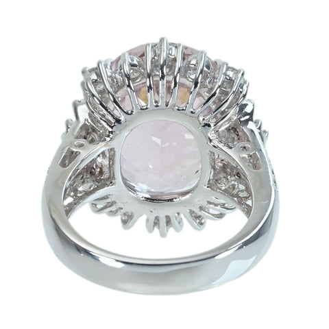 【中古】K18WG KUNZITEクンツァイトリング K13.80ct D1.66ct 12.60g #14