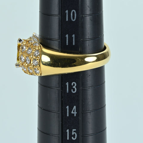 【中古】K18YG YELLOW SAPPHIRE RING バイカラーサファイアリング S2.618ct D0.93ct 8.9g #12