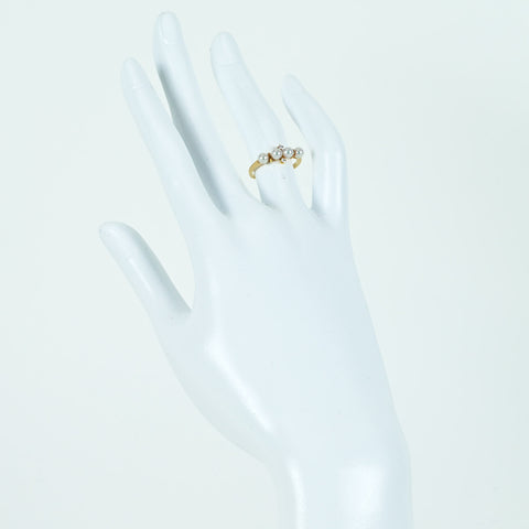 【中古】MIKIMOTO ミキモト K18YG Baby Pearl RING ベビーパールリング 3.6mm径 1.8g #9 ONE PRICE
