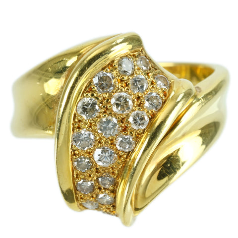 【中古】K18YG DIAMOND RING ダイヤモンドリング D0.52ct 7.6g #11