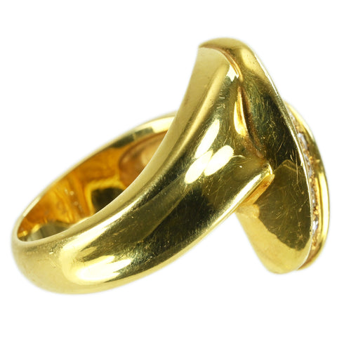 【中古】K18YG DIAMOND RING ダイヤモンドリング D0.52ct 7.6g #11
