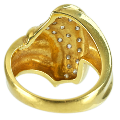 【中古】K18YG DIAMOND RING ダイヤモンドリング D0.52ct 7.6g #11