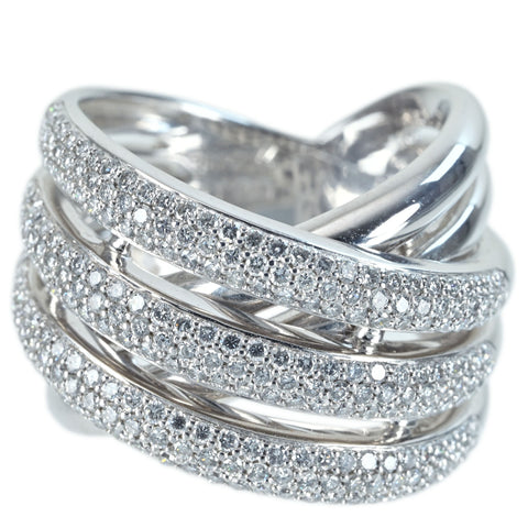 【中古】K18WG DIAMOND RING ダイヤモンドリング D1.30ct 18.8g #15