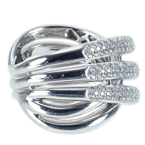 【中古】K18WG DIAMOND RING ダイヤモンドリング D1.30ct 18.8g #15