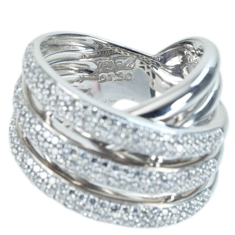 【中古】K18WG DIAMOND RING ダイヤモンドリング D1.30ct 18.8g #15