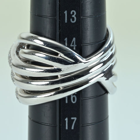 【中古】K18WG DIAMOND RING ダイヤモンドリング D1.30ct 18.8g #15