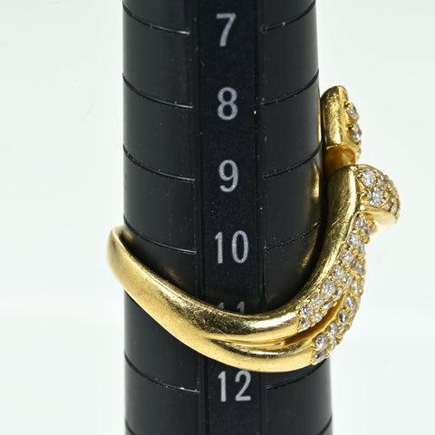 【中古】 K18YG DIAMOND RING ダイヤモンドリング D1.00ct 8.3g #11