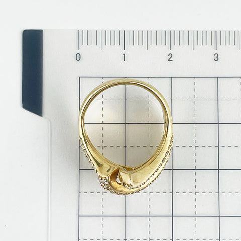 【中古】 K18YG DIAMOND RING ダイヤモンドリング D1.00ct 8.3g #11