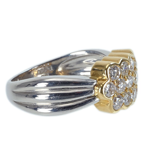 [Used] PT900/K18YG DIAMOND RING Diamond Ring D1.035ct 7.3g #12 