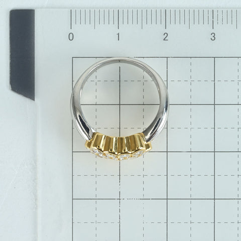 [Used] PT900/K18YG DIAMOND RING Diamond Ring D1.035ct 7.3g #12 