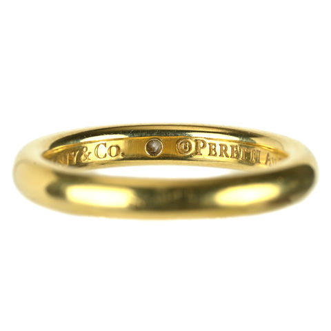【中古】TIFFANY＆Co K18YG ダイヤモンドスタッキングバンドリング 3.7g #6.5