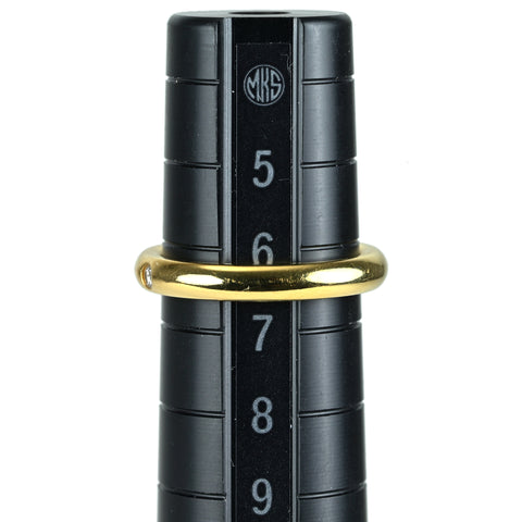 【中古】TIFFANY＆Co K18YG ダイヤモンドスタッキングバンドリング 3.7g #6.5