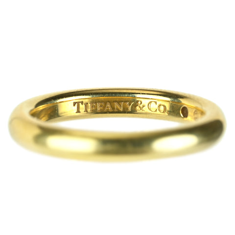 【中古】TIFFANY＆Co K18YG ダイヤモンドスタッキングバンドリング 3.7g #6.5